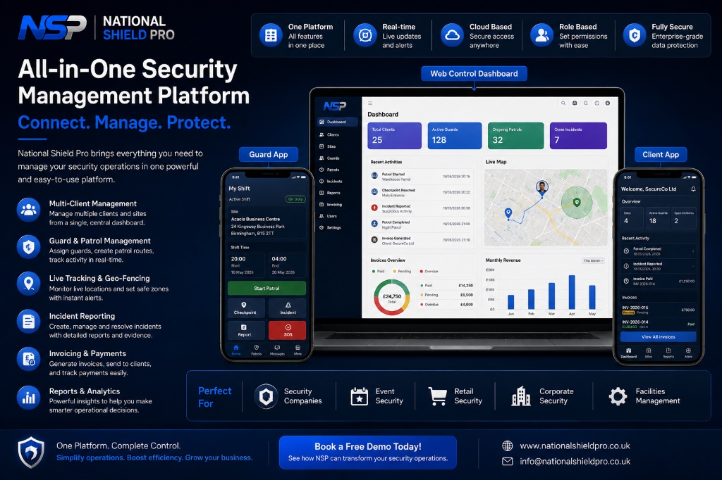 National Shield Pro: Guard Management Software